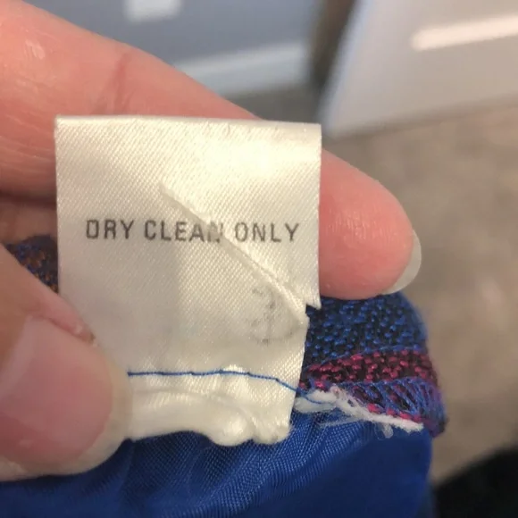 Vintage plaid skirt Women's 8 colorful rainbow acetate pleated whimsical retro - Picture 9 of 10